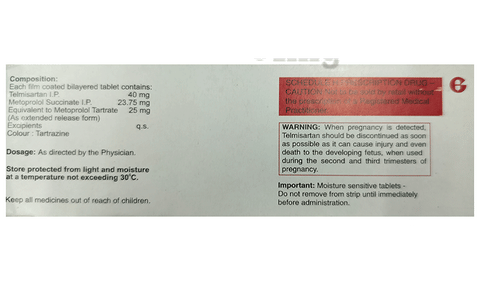 Telmaxx 25 Tablet ER image