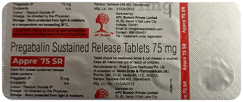 Appre 75 SR Tablet image