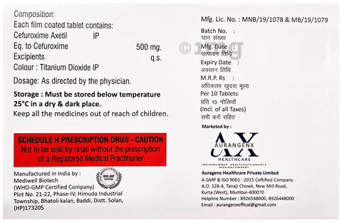 Cuerox 500 Tablet image Cuerox 500 Tablet image