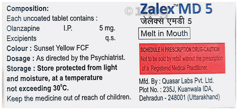 Zalex-MD 5 Tablet image