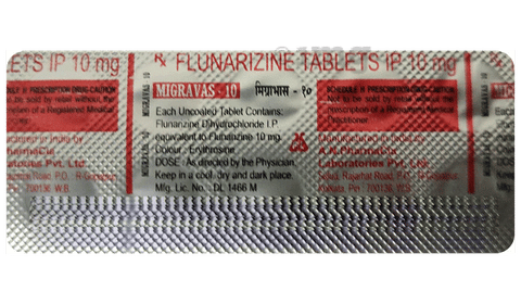 MigraVAS 10mg Tablet image