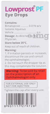Lowprost PF 0.01% Eye Drop image