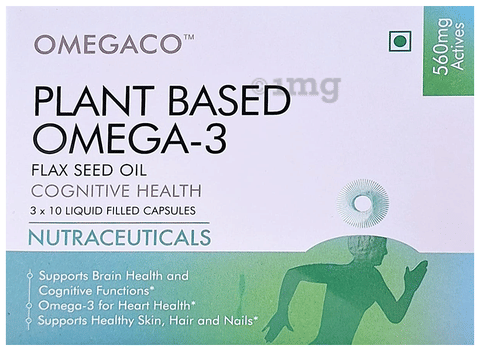 Omegaco Plant Based Omega 3 Capsule (10 Each): Buy box of 3.0