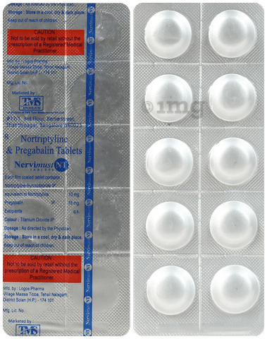Nervimust NT 75mg/10mg Tablet