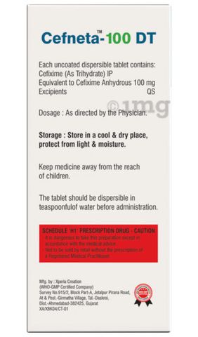 Cefneta 100 DT Tablet image