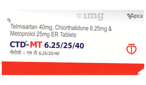 CTD-MT 6.25/25/40 Tablet ER image