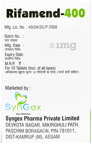 Rifamend 400 Tablet image
