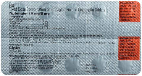 Tiptengio 10mg/5mg Tablet image