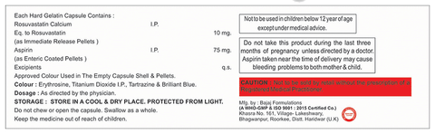 Rosuquid-A 10 75 Capsule IR