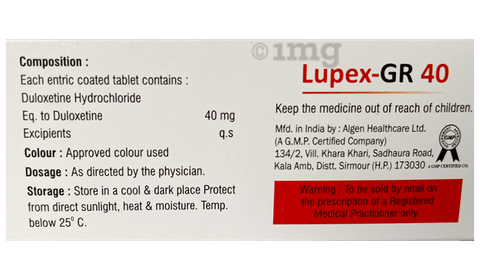 Lupex-GR 40 Tablet image