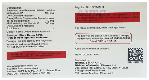 Zukanorm-DM 500 Tablet SR
