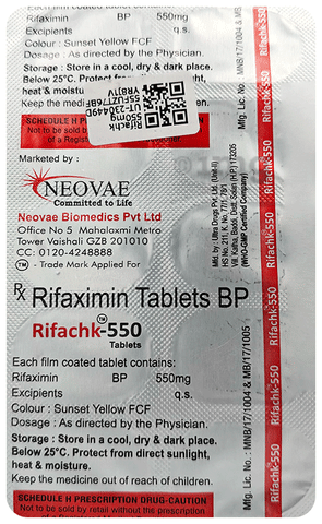 Rifachk 550mg Tablet image Rifachk 550mg Tablet image