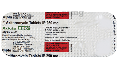 Azicip 250 Tablet image