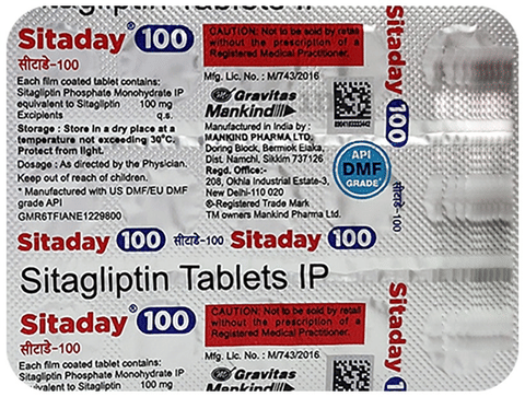 Sitaday 100 Tablet image Sitaday 100 Tablet image