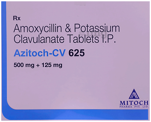 Azitoch-CV 625 Tablet image Azitoch-CV 625 Tablet image