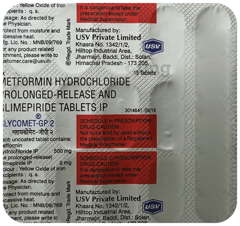 Glycomet-GP 2 Tablet PR image