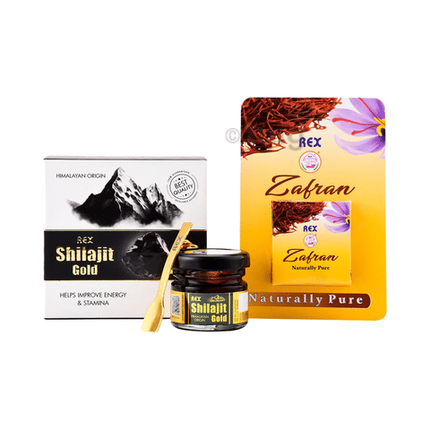 Rex Shilajit Gold Resin with Free Zafran: Buy jar of 20.0 gm Resin