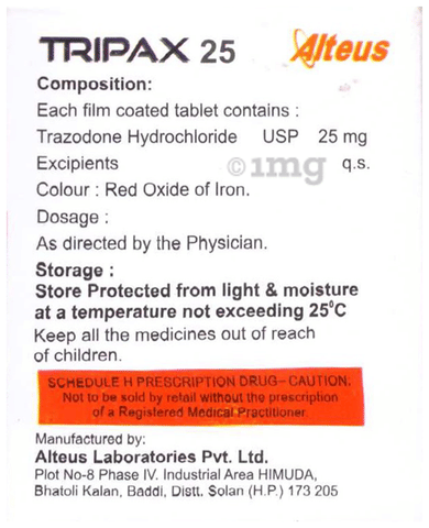 Tripax 25 Tablet image