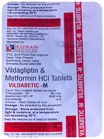 Vildabetic-M Tablet image