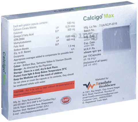 Calcigo Max Softgel Capsule image