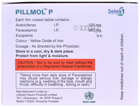 Pillmol P Tablet image