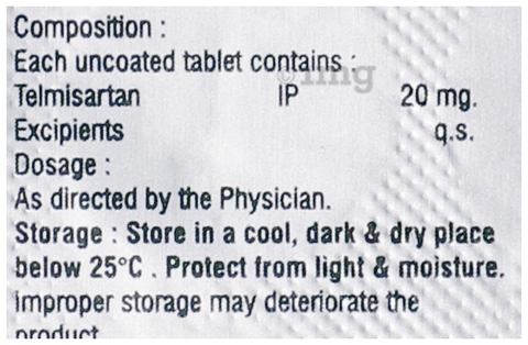 Telmapill 20 Tablet image Telmapill 20 Tablet image