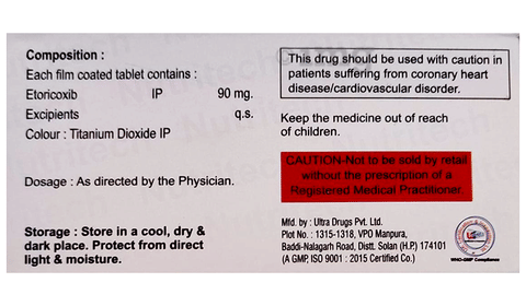 Etorelax 90 Tablet image Etorelax 90 Tablet image