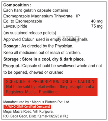 Esoqual-L Capsule SR image Esoqual-L Capsule SR image