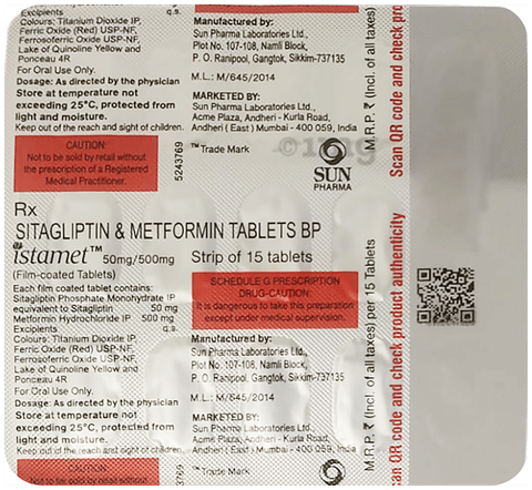 ISTamet 50mg/500mg Tablet image ISTamet 50mg/500mg Tablet image