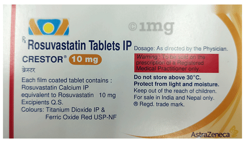 Crestor 10mg Tablet image