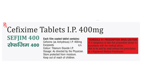 Sefjim 400 Tablet image Sefjim 400 Tablet image