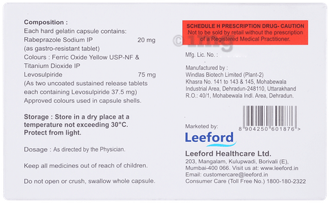 Rebozen-SL 75mg/20mg Capsule image Rebozen-SL 75mg/20mg Capsule image