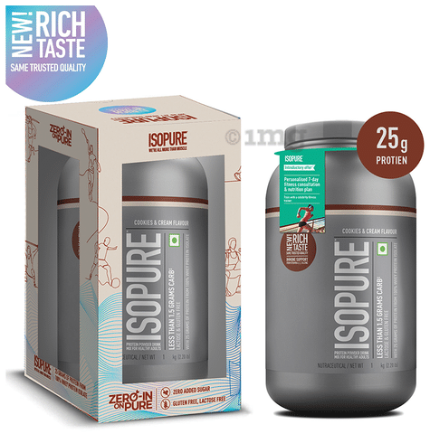 Isopure Less than 1.5gm Carb Whey Protein Isolate Powder ...