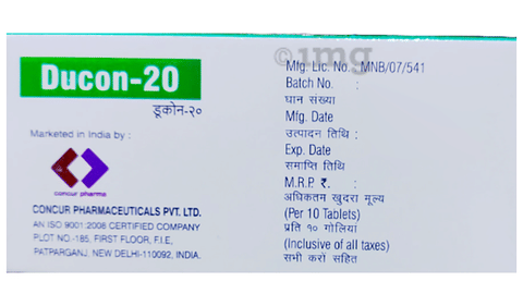 Ducon 20 Tablet image Ducon 20 Tablet image