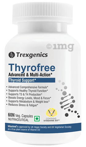 Trexgenics Thyrofree Thyroid Support Veg Capsule image Trexgenics Thyrofree Thyroid Support Veg Capsule image