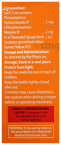 Coriminic Syrup Orange
