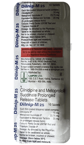 Dilnip M 10mg/25mg Tablet PR image