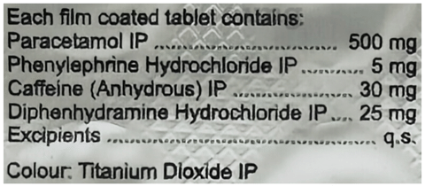 एनआईसीआईपी शीत & फ्लू टैबलेट image