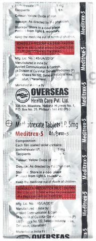 Meditrex 5mg Tablet image