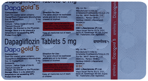 Dapagold 5mg Tablet image Dapagold 5mg Tablet image