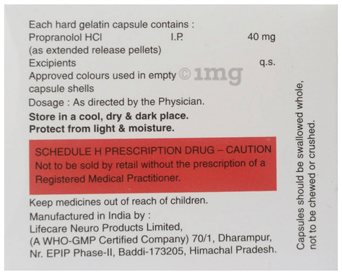 Ppnal LA 40 Capsule ER image
