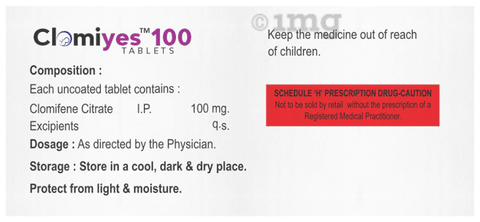 Clomid 100mg tablet price