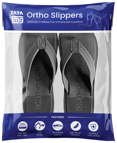 Tata 1mg Ortho Slippers Women Size 6 Grey Buy packet of 1.0