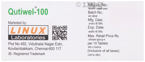 Qutiwel 100mg Tablet SR image Qutiwel 100mg Tablet SR image