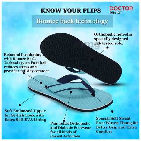 Doctor Extra Soft D 3 Women s Slippers with Bounce Back Technology