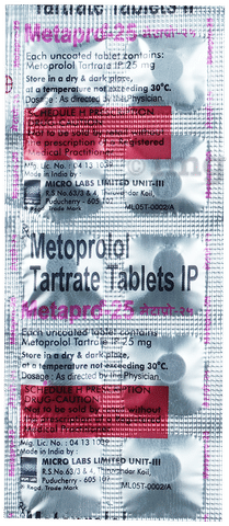 Metapro 25 Tablet image Metapro 25 Tablet image