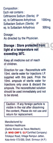 Kligcef-S Injection