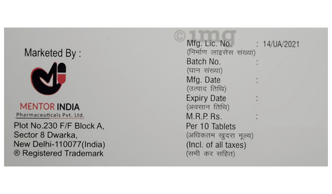 Mentoxit 20 Tablet image Mentoxit 20 Tablet image