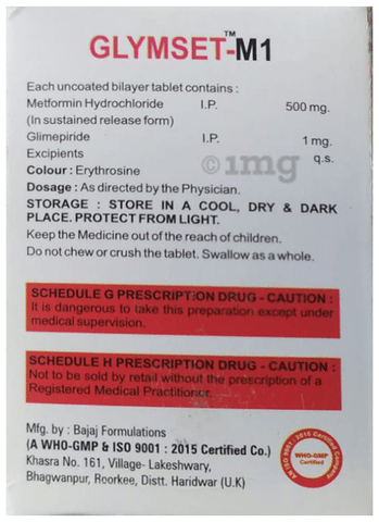 Glymset-M1 Tablet SR image