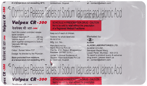 Valpex 300mg Tablet CR image